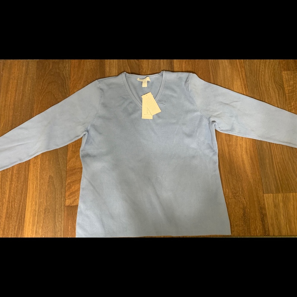 Baby Blue Charter’s Club Long Sleeve Top